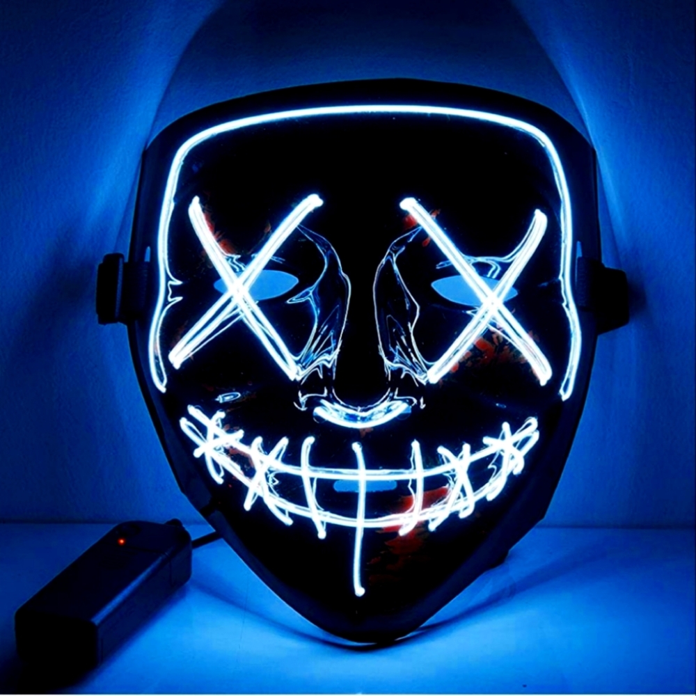 Glow/ light up Halloween/ cosplay Purge mask